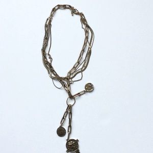 FREE PEOPLE MULTI LAYERED NECKLACE